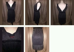 Kleid Glitzer Trend Asos Blogger Schwarz S Tüll Dress Cocktail - Bild 1 von 6