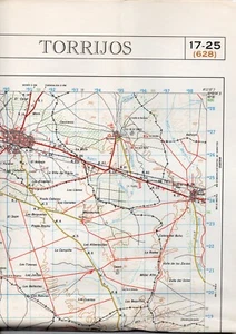 MAPA TOPOGRAFICO "TORRIJOS" 17-25 (628) ESCALA 1:50000 # 1534 - Imagen 1 de 1