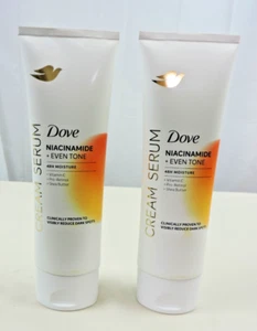Lote 0F 2 Suero Crema Corporal Dove Niacinamida Tono Uniforme para Manchas Oscuras Nuevo Sin Caja - Imagen 1 de 3