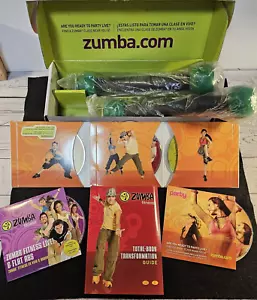 ZUMBA Fitness JOIN THE PARTY 5 DVD SET with 2 Toning Weight Sticks - Imagen 1 de 6