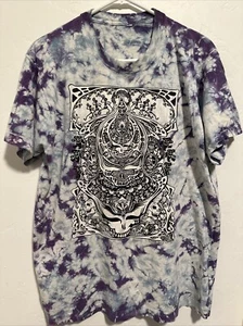 Vintage 1986 Jester  Grateful Dead Aiko Tie Dye T Shirt Single Stitch Size Large - Picture 1 of 11