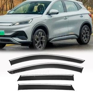 Window Visors Rain Deflector Tape-On Rain Guards For BYD Yuan Plus Atto 3 2022+ - Picture 1 of 8