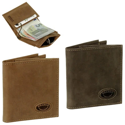 BRANCO LEDERWAREN Branco Leder Dollarclip Herren Geldbeutel Geldbörse Geldclip braun rust 49795