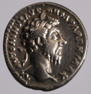 Ancient coin Marcus Aurelius AD 161-180, Ar Denarius.