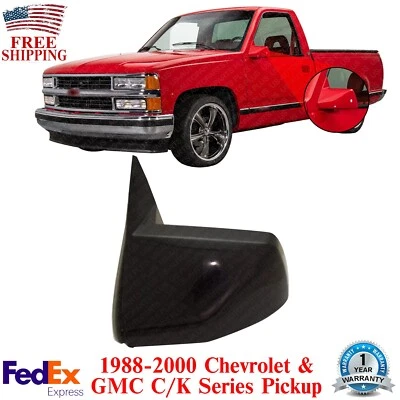 Front  Manual Mirror Paintable Left Side For 1988-2000 Chevrolet &GMC C/K Series - Image 1 of 4