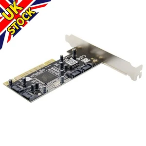 New 4 Port SATA PCI Expansion Card PCI To SATA Adapter Card JBOD mode - Picture 1 of 6