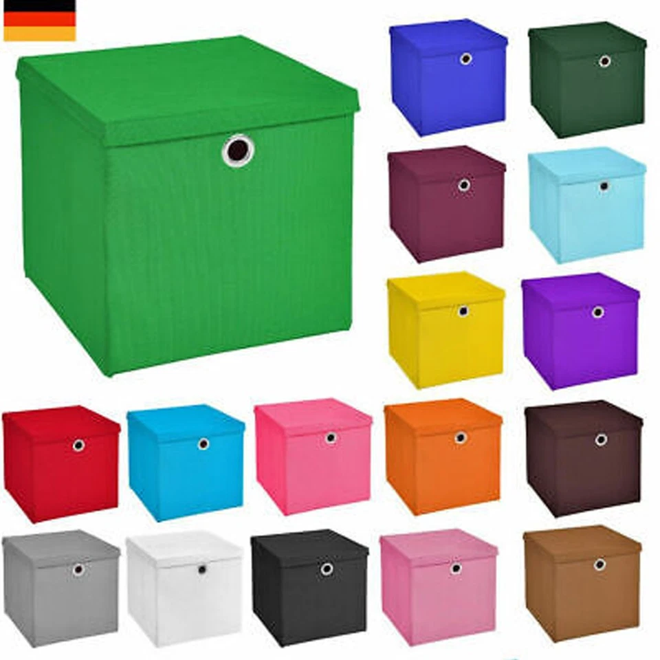 4/10x Aufbewahrungsbox Spielkiste Regalkorb Faltkiste Korb Kinderbox Stoff Box - Bild 1 von 1
