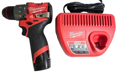 Milwaukee 3404-20 - 1/2" Hammer Drill Driver with Battery & Charger - Image 1 of 4