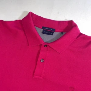 Camisa Polo Christian Berg Para Hombres XL Superior Algodón Rosa Manga Corta Informal Top - Imagen 1 de 6