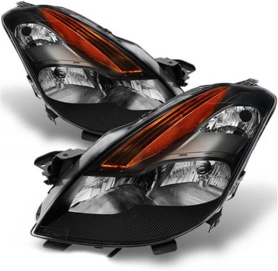 Faros tipo halógeno bisel negro cupé 2 puertas Altima 2008-2009 izquierda+derecha Foto 1 de 4