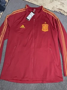 Adidas Spanien Fußball Football Anthem Jacke FI6295 rot Herren XL - Bild 1 von 13