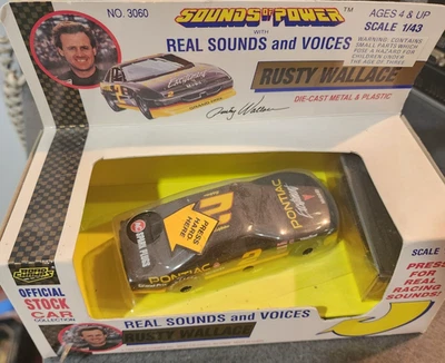 1/43 ROAD CHAMPS Sounds of Power RUSTY WALLACE Stock Car NASCAR 1992 WORKS - Image 1 of 4