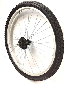 26 Zoll Fahrrad Hinterrad Alufelge 7-Gang Freilauf 1..95" Reifen Mountainbike #A91 - Bild 1 von 3