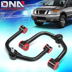 For 2004-2024 Infiniti QX80 Nissan Armada Titan Black Front Upper Control Arms - Picture 1 of 5