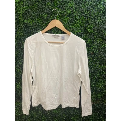 Blusa Madison Studio, algodón primado blanco, manga larga, talla XL Foto 1 de 4
