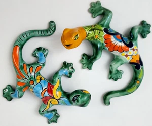 Two Geko Wall Hangers Made In Mexico - Picture 1 of 8