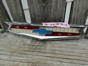 ORIGINAL 1956-1957-1958 CHEVROLET TRUNK LID EMBLEM/3722450 - Picture 1 of 5