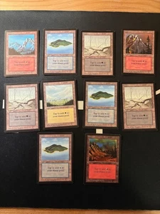 Beta MTG Package. 10 Basic Lands. Most are NM, some NM+ - Picture 1 of 2