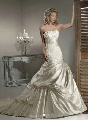 Vestido de noiva Maggie Sottero marfim tamanho 12 em excelente estado - Imagem 1 de 4