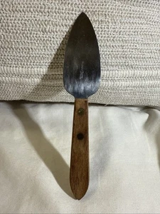 Vtg Hickory Farms Cheese Meat Knife Spreader Stainless & Wood Riveted - Picture 1 of 12