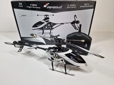 Amewi Buzzard V2 Rc Hubschrauber Helikopter Heli Weiß 25317 Ohne Akku DEFEKT - Bild 1 von 4