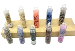 Ten Tubes - Miyuki Seed Beads -  Delica -  Various tiny sizes - Picture 1 of 6