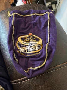 CROWN ROYAL Iroc Series KURT BUSCH REIGNING CHAMPION Draw String Bag 750ml 9” - Picture 1 of 5