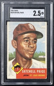 SATCHEL SATCHELL PAIGE SGC 2.5 1953 TOPPS BASEBALL #220 BROWNS 4142 - Bild 1 von 2