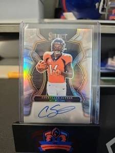 2022 Panini Select Football Courtland Sutton #SIP-CS Prizm Auto /99 Broncos - Picture 1 of 2