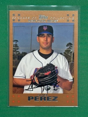Topps 2007 béisbol cobre paralelo #355 Oliver Pérez/56 Foto 1 de 2