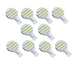 10pcs T10 194 921 LED Discs Bulb Lamp 24-1210SMD LED DC12V White/Warm White - Picture 1 of 6