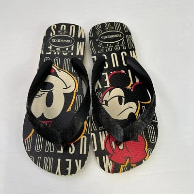 Sandalia Havaianas Niña 3 Jóvenes Chanclas Mickey Mouse Deletrear Playa Piscina Spa Go Foto 1 de 4