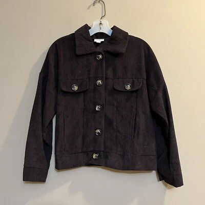 Chaqueta LuLaRoe Talla Pequeña S Berlín La Grande Exterior Marrón Pana Shacket Foto 1 de 4