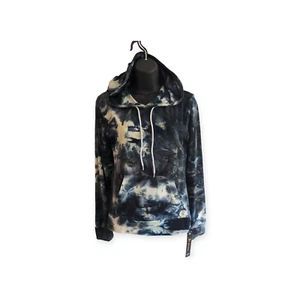 It Mrino weicher Kapuzenpullover zum Binden für Herren schwarz/weiß JV20056 L/XL - Bild 1 von 7