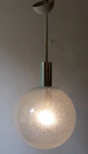 LAMPADARIO SFERA GLOBO MURANO VINTAGE GLOBE CHANDELIER LUSTRE 70' - Picture 1 of 11