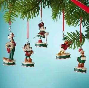Disney Parks Mickey and Friends Christmas Ornament Box Set Holiday 2022 NEW - Picture 1 of 10