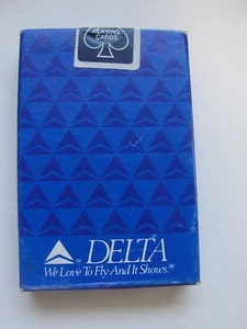 Mazo de cartas emitido por Delta Airways en caja sin abrir - Imagen 1 de 3