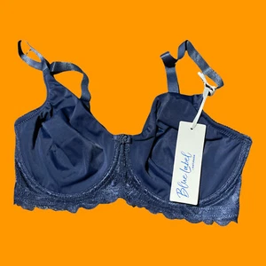 Naturana Blue Label Bra Womens Soft Cup Bra Blue 34DD - Picture 1 of 4