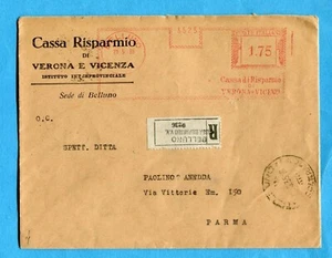 AM ROSSE -1935 BELLUNO - CASSA DI RISPARMIO DI VERONA E VICENZA…£.1,75 (501182) - Imagen 1 de 2