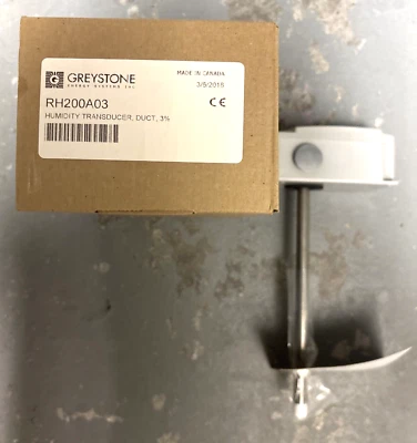 GREYSTONE RH200A03 HUMIDITY TRANSDUCER DUCT 3% - Image 1 of 2
