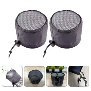  2 Pcs Grow Tents Vent Filter Cover Duct Filters Mesh Strainer