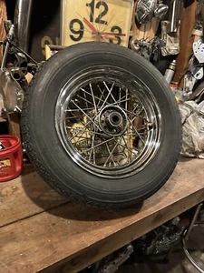 Harley 15" Custom Vintage Chopper Star Hub Wheel Knucklehead,Panhead Juice Drum - Bild 1 von 20