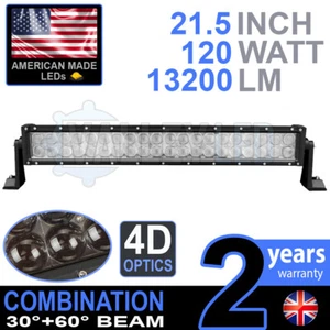 Barra de luz LED 4D 20" 120w combo IP68 aleación de luz de conducción todoterreno 4x4 barco - Imagen 1 de 10