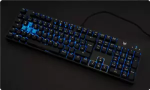 NEW ACER PREDATOR AETHON 300 KEYBOARD GERMAN USB Cherry MX Blue - Picture 1 of 4