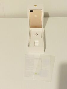 Apple iPhone 7 Plus Gold 128GB Empty Box Only With Apple Sticker And Ejector Pin
