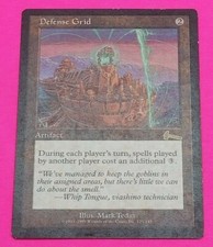 DEFENSE GRID - MTG Urza's Legacy - MODERATELY PLAYED!  125/143