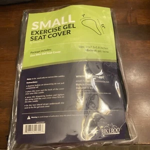 Bikeroo Small Exercise Gel Seat Cover Size 11x7.1x1.8 Inches Black - Picture 1 of 2