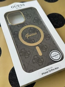 Phone Case iPhone 13 Pro Max Guess Cover Apple Black Drop Protection MagSafe - Picture 1 of 5
