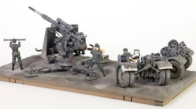 FORCES Of Valor 1/32 Flak36 Flugabwehrkanone + 5 Graue Feldgrau Bediener Mint - Bild 1 von 4