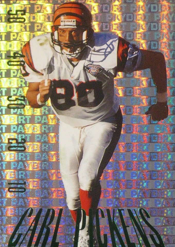 Carl Pickens 1995 Skybox Premium Paydirt Colors Green Foil Variation #PD20 RARE! - Image 1 of 1